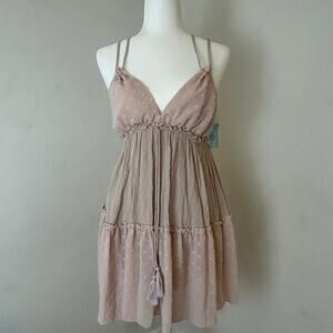 Endless blu babydoll mini dress